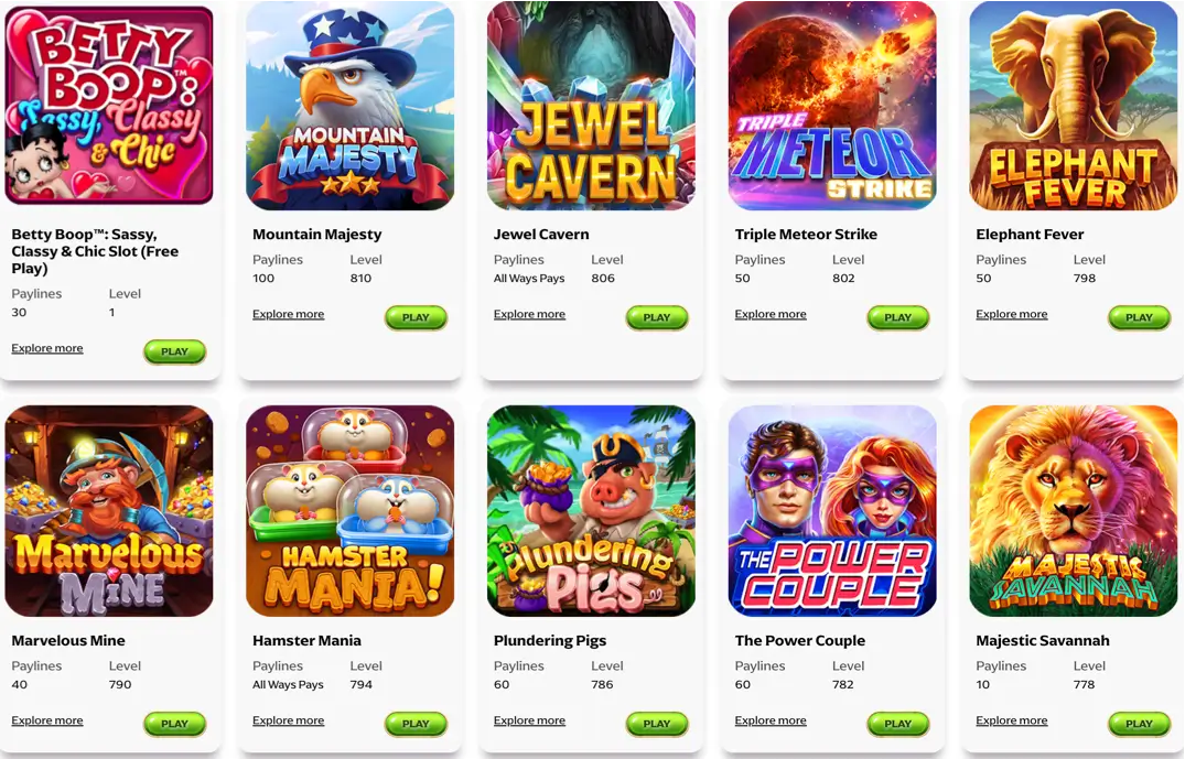 Игровая платформа Caesars Casino